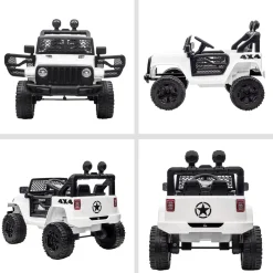 Hot - Coche todoterreno eléctrico blanco Vehículos De Batería O A Pedales