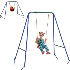Homcom - Columpio infantil individual*Outsunny New