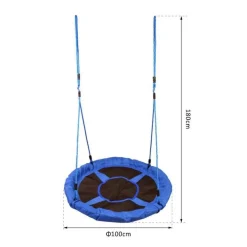 Sale - Columpio Nido Infantil Azul y Negro Entretenimiento·Hamacas Y Columpios|Columpios