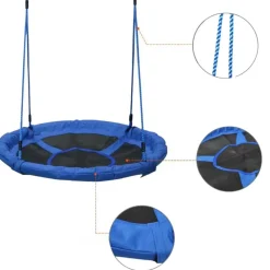 Sale - Columpio Nido Infantil Azul y Negro Entretenimiento·Hamacas Y Columpios|Columpios