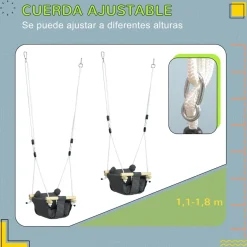 - Columpio para bebés con altura ajustable*Homcom Discount