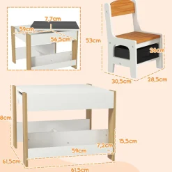 - Conjunto de Mesa con Sillas*Homcom Online