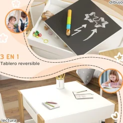 - Conjunto de Mesa con Sillas*Homcom Online