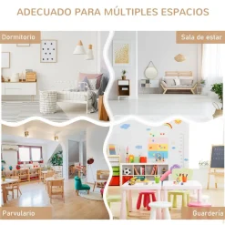 - Conjunto Mesa + Banco + 2 sillas infantiles Madera*Homcom Online
