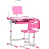 - Conjunto Pupitre reclinable + Silla Rosa*Homcom New
