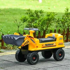 - Correpasillos Tractor Bulldozer Amarillo*Homcom Outlet