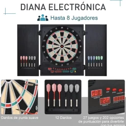 - Diana electrónica 12 dardos Deportes