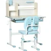 - Escritorio con estante y silla ajustable Azul y Blanco*Homcom Hot