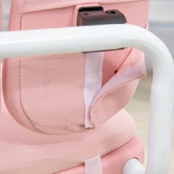 - Escritorio con estante y silla ajustable Rosa y Blanco*Homcom Hot