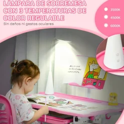 Online - Escritorio y silla ajustables Rosa Estilo De Vida