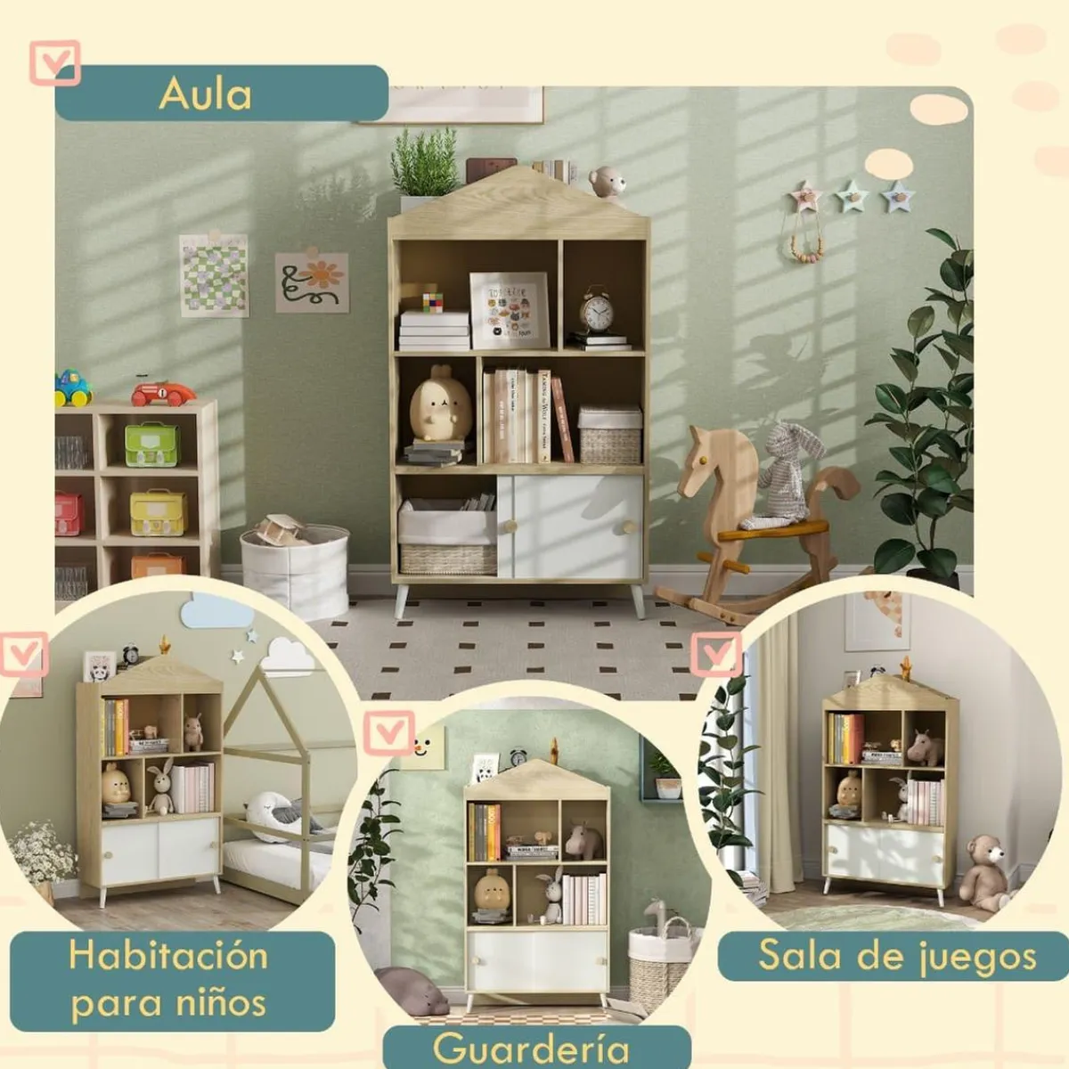 Hot Homcom - Estantería infantil madera Estilo De Vida