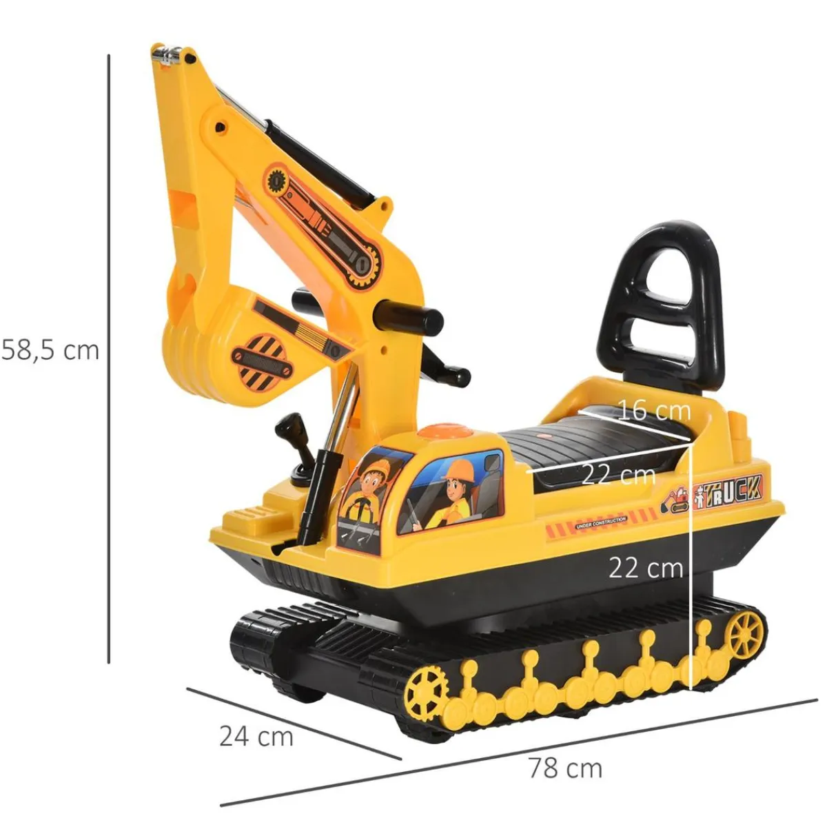 Sale - Excavadora sin pedales con pala delantera Vehículos De Batería O A Pedales