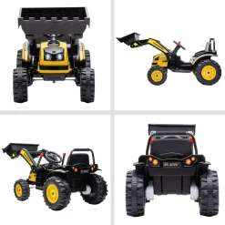 - Excavadora Tractor Vehículo de batería Amarillo*Homcom Online