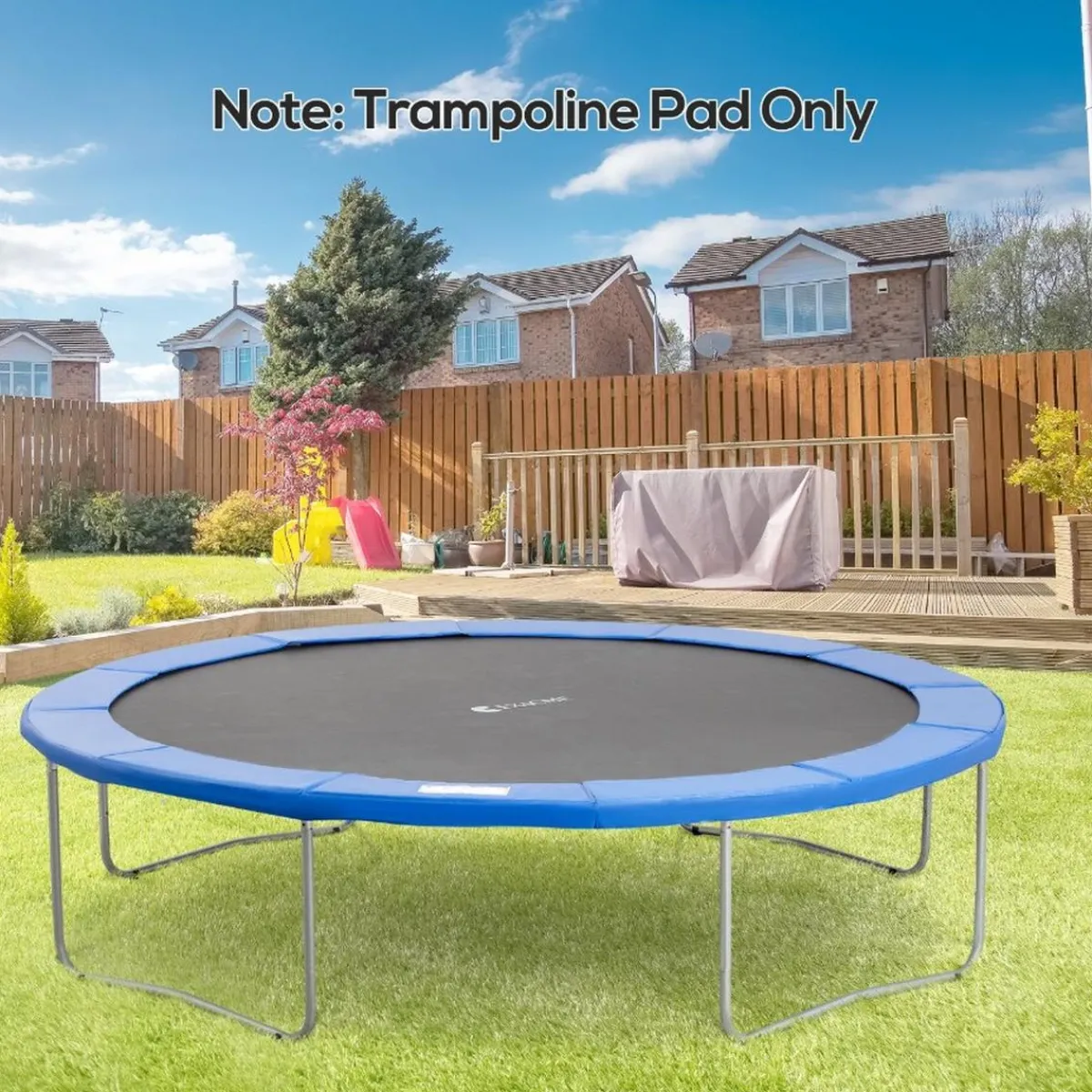 - Funda acolchada de protección borde camas elásticas 366 cm Azul*Homcom Online