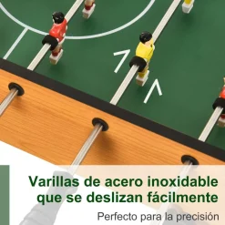 - Futbolín 22 jugadores y 2 marcadores Natural/Negro*Homcom Clearance