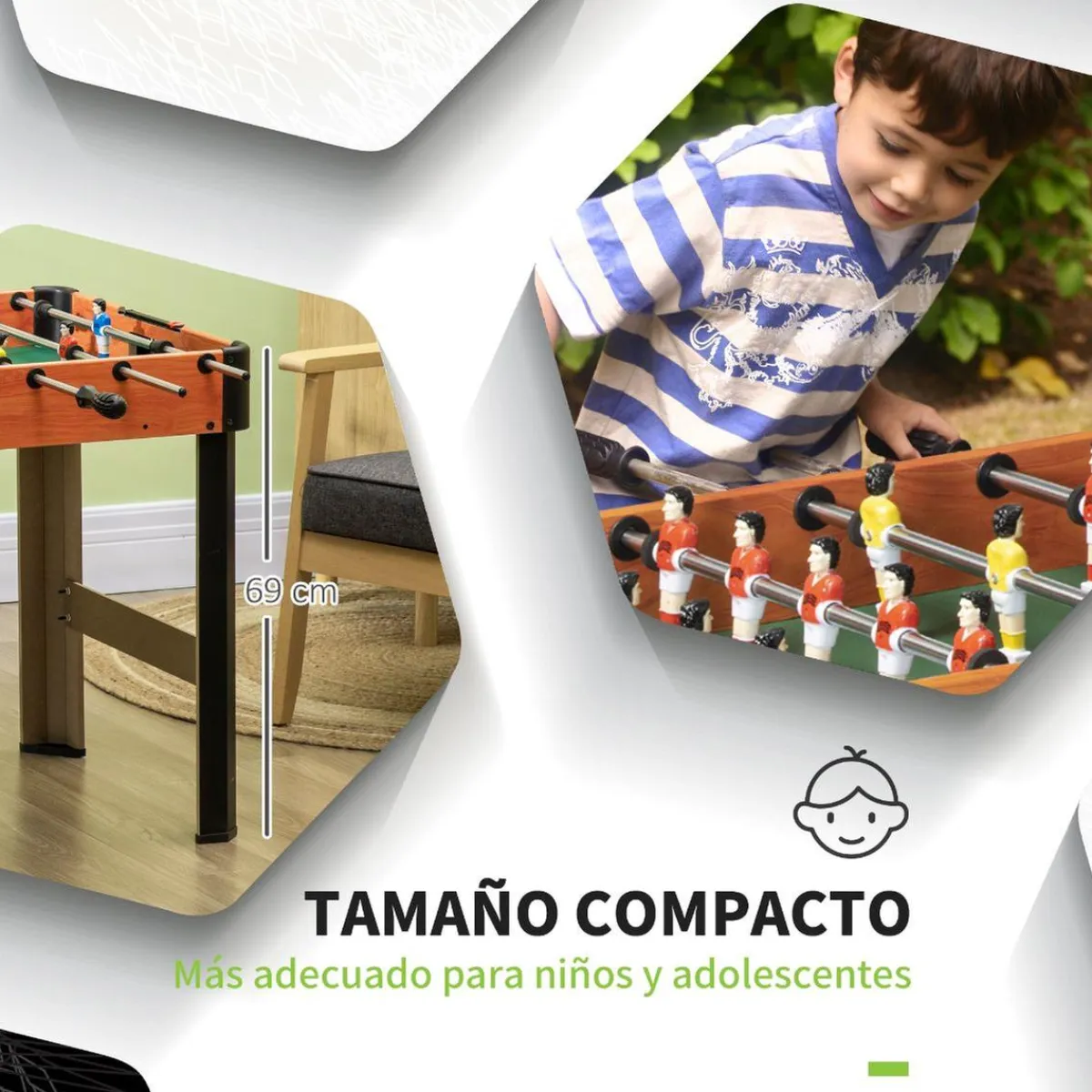 - Futbolín de mesa 118 x 104 cm*Homcom Online