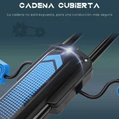 - Go Kart con pedales azul-negro*Homcom Discount