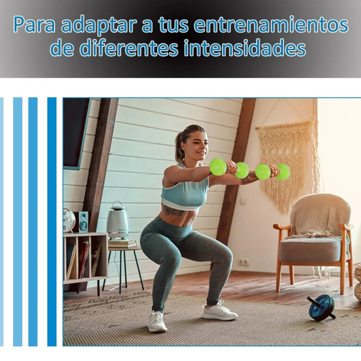 - Juego de 8 Mancuernas*Homcom Hot