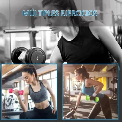 - Juego de 8 Mancuernas*Homcom Hot