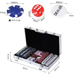 - Juego de Póker con 300 Fichas*Homcom Sale