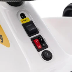 Homcom - Kart eléctrico Blanco con luz y música*AIYAPLAY Clearance