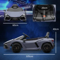 Homcom - Lamborghini Revuelto eléctrico Gris con mando*AIYAPLAY Best
