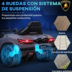 Homcom - Lamborghini Revuelto eléctrico Gris con mando*AIYAPLAY Best