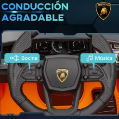 Online Homcom - Lamborghini Revuelto eléctrico Naranja con mando Vehículos De Batería O A Pedales