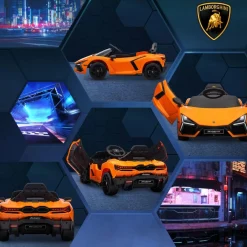 Online Homcom - Lamborghini Revuelto eléctrico Naranja con mando Vehículos De Batería O A Pedales