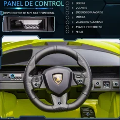 Clearance - Lamborghini SIAN eléctrico verde Vehículos De Batería O A Pedales