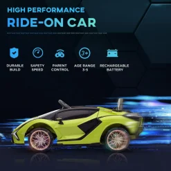 Clearance - Lamborghini SIAN eléctrico verde Vehículos De Batería O A Pedales