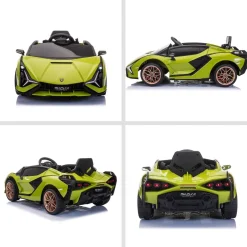 Clearance - Lamborghini SIAN eléctrico verde Vehículos De Batería O A Pedales