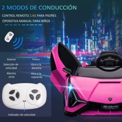 - Lamborghini SIAN eléctrico rosa Vehículos De Batería O A Pedales