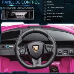 - Lamborghini SIAN eléctrico rosa Vehículos De Batería O A Pedales