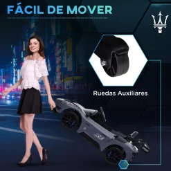 Homcom - Maserati GT2 eléctrico Gris con mando*AIYAPLAY New