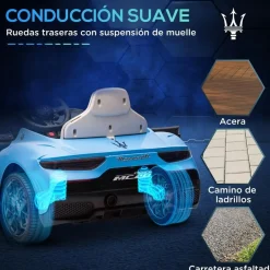 Best Homcom - Maserati MC20 eléctrico Azul con mando Vehículos De Batería O A Pedales