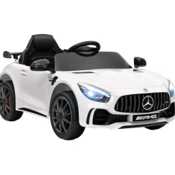 Homcom - Mercedes AMG GTR Batería con mando a distancia Blanco*AIYAPLAY Clearance