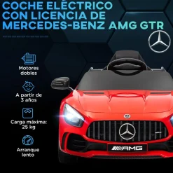 Homcom - Mercedes AMG GTR Batería con mando a distancia Rojo*AIYAPLAY Sale