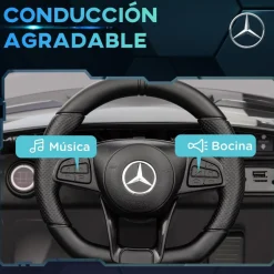 Homcom - Mercedes Benz AMG GTR eléctrico Plata con mando*AIYAPLAY Online