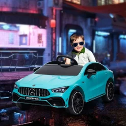 Homcom - Mercedes Benz AMG CLA 45 eléctrico Azul con mando*AIYAPLAY Outlet