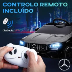 Discount Homcom - Mercedes Benz AMG CLA 45 eléctrico Negro con mando Vehículos De Batería O A Pedales