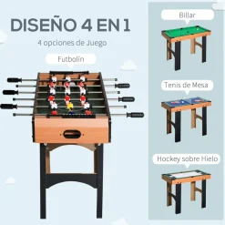 Sale - Mesa multijuegos 4 en 1 Futbolines|Deportes