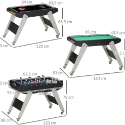 - Mesa multijuegos 6 en 1*Homcom Sale