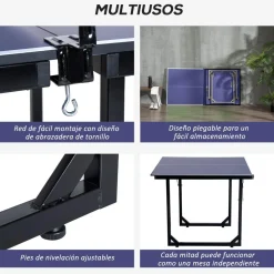 - Mesa Ping Pong plegable con red*Homcom Clearance