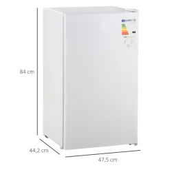 - Mini Nevera Blanca con Congelador 91L*Homcom