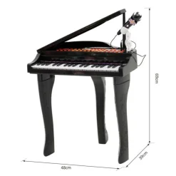 Best - Mini Piano Electrónico de Juguete Negro Música|Electrónicos