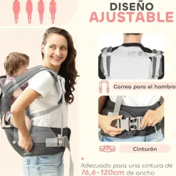 Online Homcom - Mochila portabebés ajustable Portabebés Y Bici·Portabebés Y Mochilas
