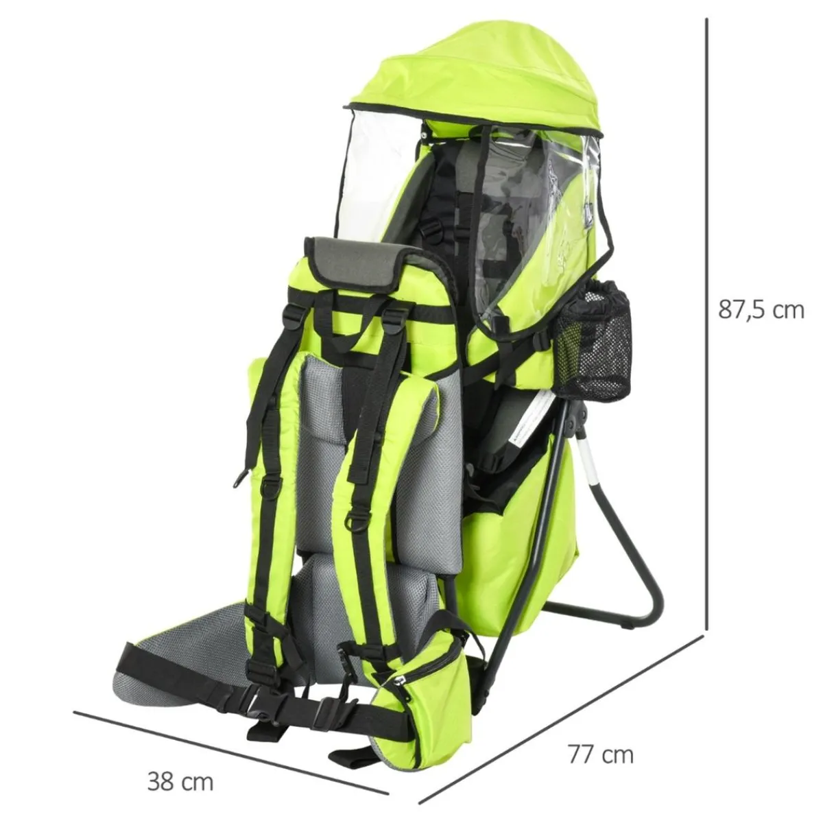 - Mochila porta-bebés verde 85 cm*Homcom Best