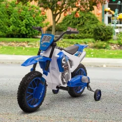 Hot - Moto eléctrica azul-blanco Vehículos De Batería O A Pedales