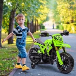 Best Homcom - Moto eléctrica batería 6 V Verde Vehículos De Batería O A Pedales